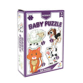 Puzzle bébé NessiWord LC7224 Laço - Animaux / Puzzle 2+3+4+5 pièces / +1 an